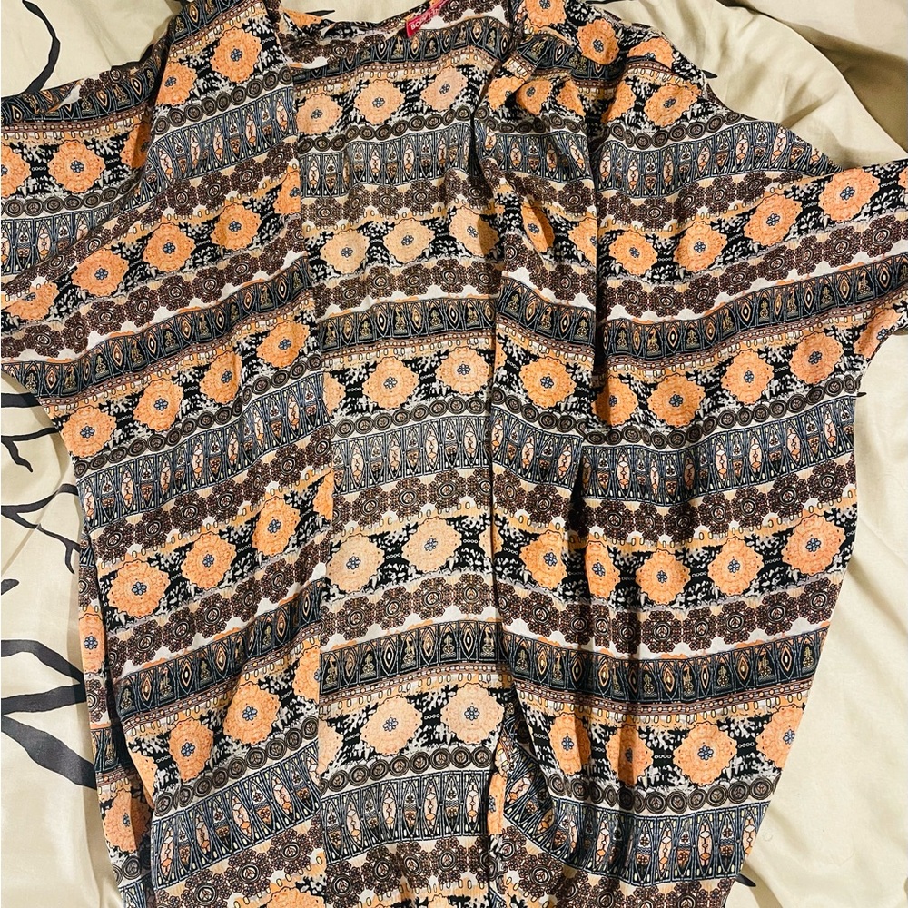 Aztec print cover- up